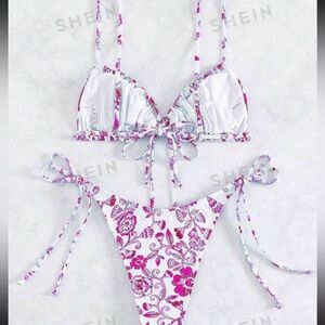 Floral pattern, bathing suit